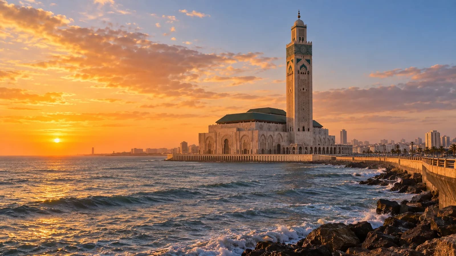 Vue de Casablanca, Maroc