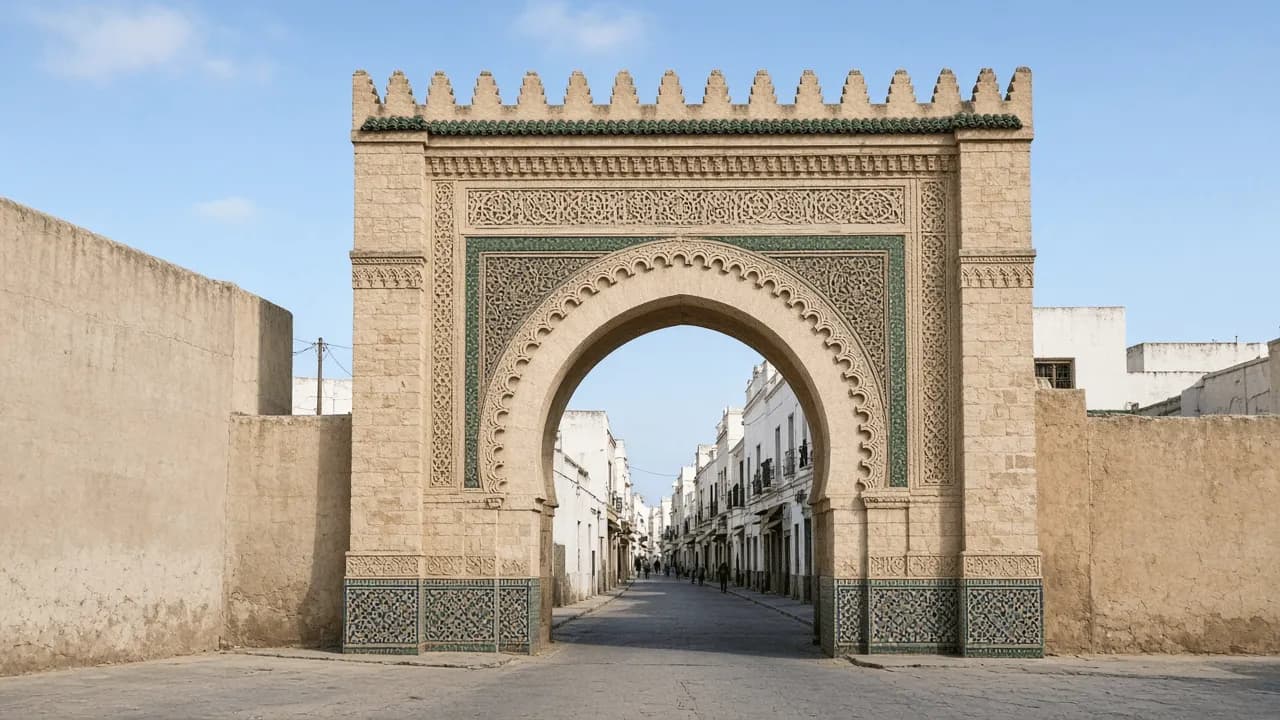Vue de Oujda, Maroc