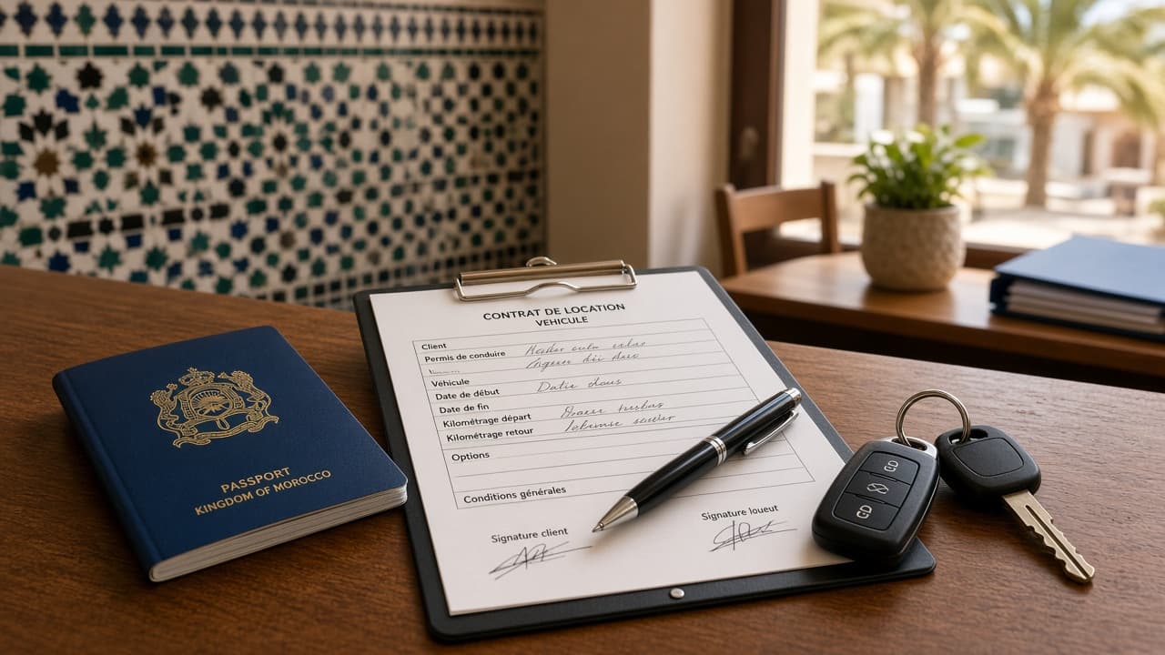 Documents pour louer une voiture au Maroc